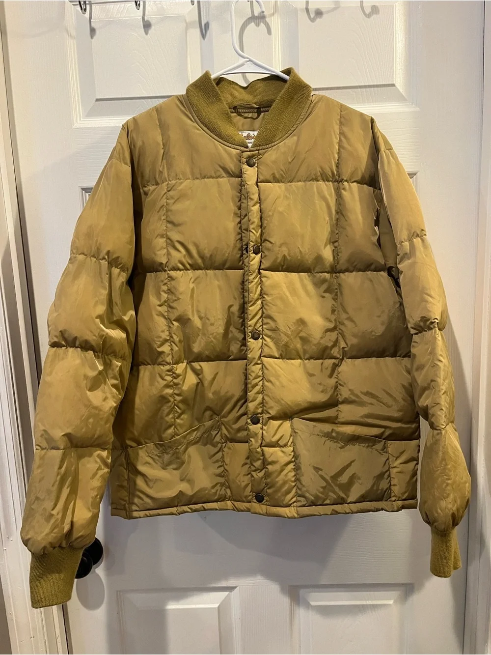 Cabela's Vintage Tan Goose Down Puffer Jacket 1980’s early 1990’s